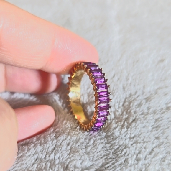 #237 Baublebar Elegant Purple Gemstone Ring - Picture 3 of 6